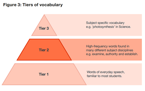 Tier 3 vocabulary